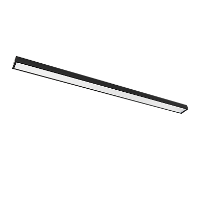 Светильник светодиодный накладной PSO-01 24w 4000K BLACK 1200х70 IP40
